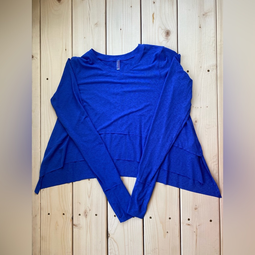 Free People Blue Long Sleeve Top